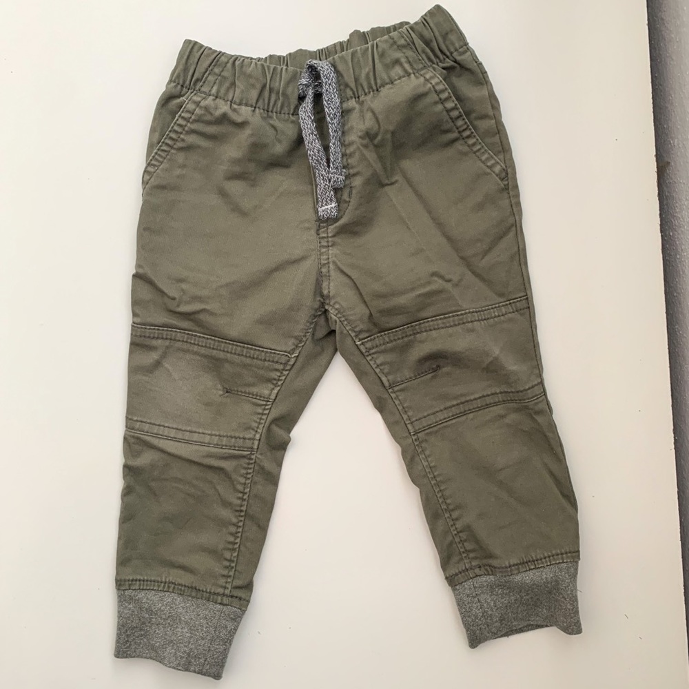 Drawstring cotton joggers